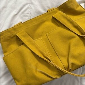 Dagne Dover Yellow Canvas Tote Bag